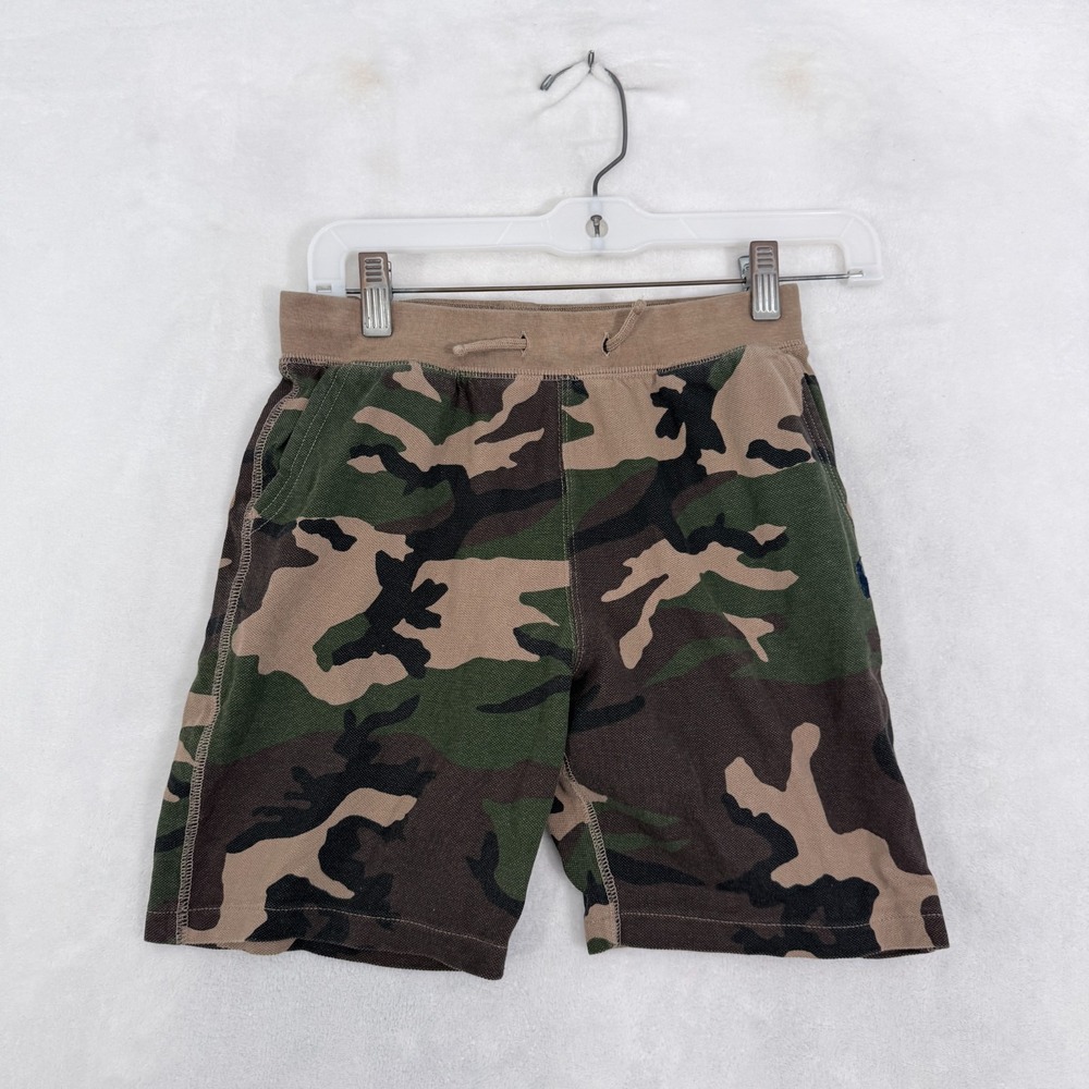 Polo Ralph Lauren Sweat Short Boys M 10-12 Multicolor Camo Fleece